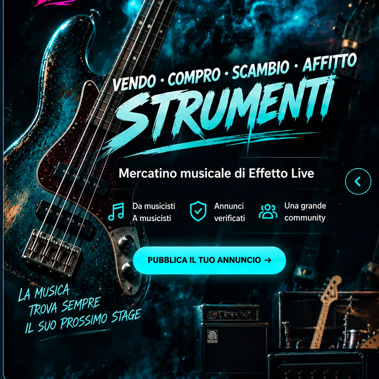 Vendo, compro, scambio e affitto strumenti