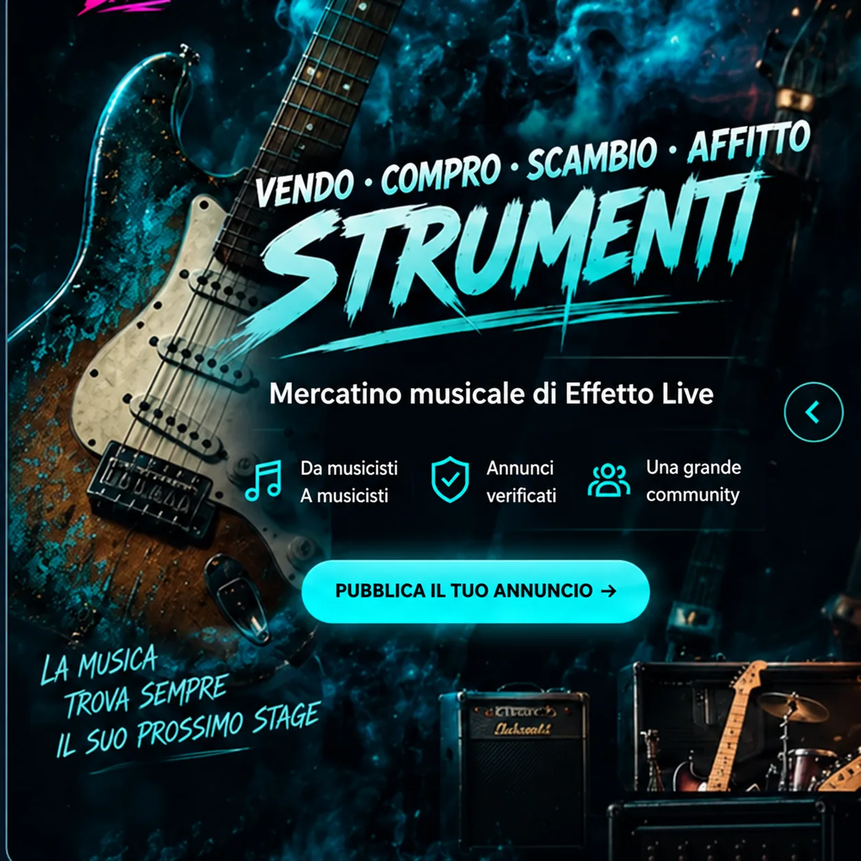 Vendo, compro, scambio e affitto strumenti