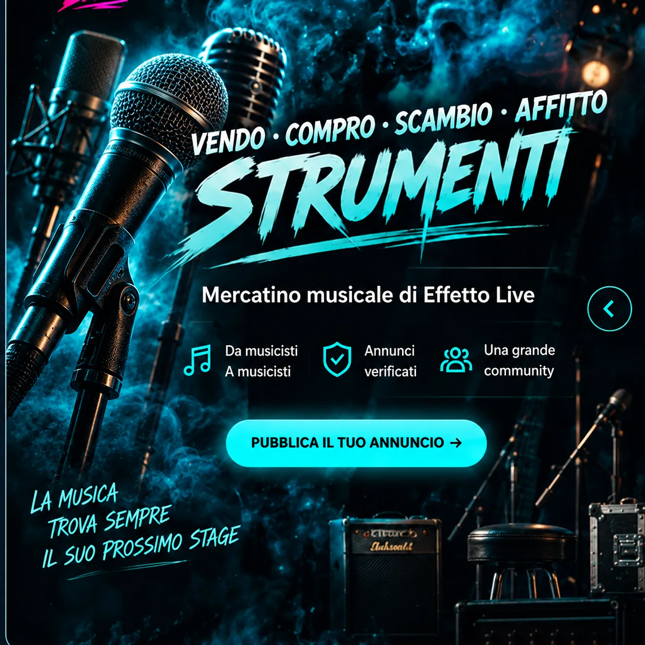 Vendo, compro, scambio e affitto strumenti