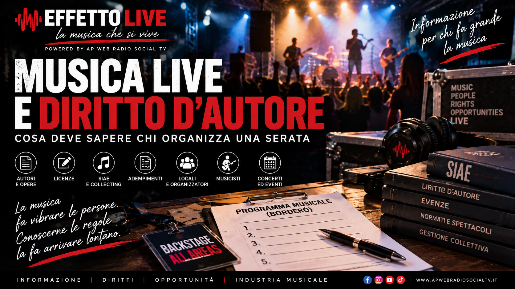 Musica live e diritto d’autore: cosa deve sapere chi organizza una serata