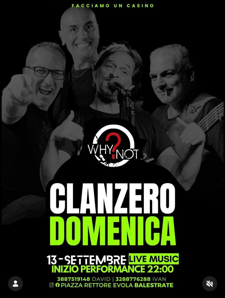 CLANZERO DOMENICA 13 SETTEMBRE